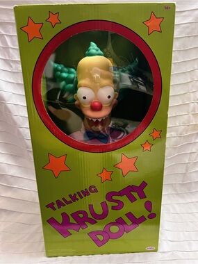 Jakks Pacific- The Simpsons- Talking Krusty The Clown  Doll 14" Plush